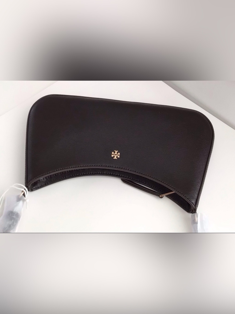 Tory Burch Rory Shoulder Bag Textured Leather Warm Mahogany NEW - Picture 9 of 11